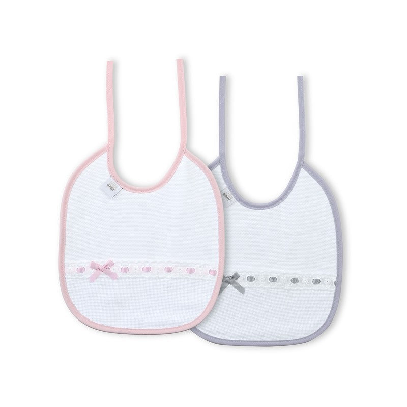 Pacote de 2 babadores com laço de fita Interbaby
