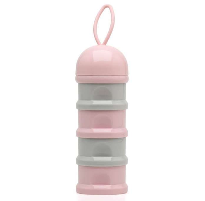Dispensador de leite em pó Kiokids azul/rosa