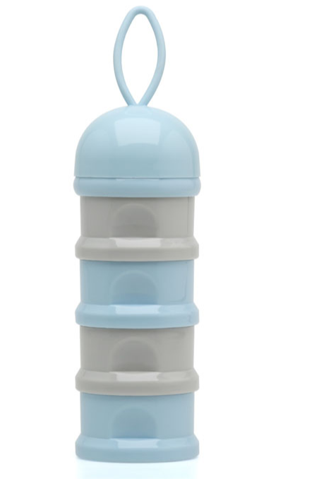 Dispensador de leite em pó Kiokids azul/rosa