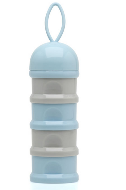 Dispensador de leite em pó Kiokids azul/rosa
