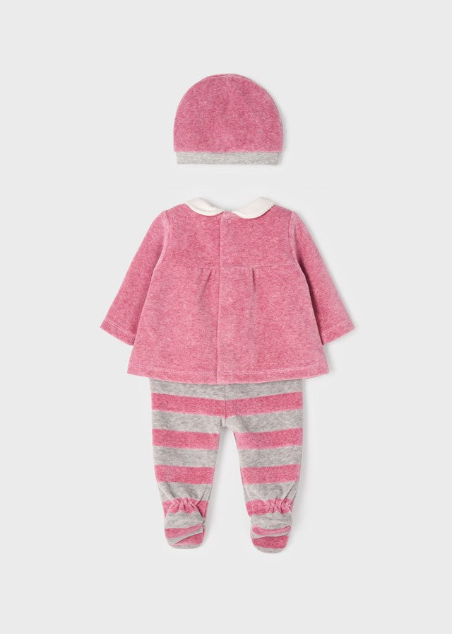 Conjunto de polainas para bebê com chapéu 2502 da Mayoral
