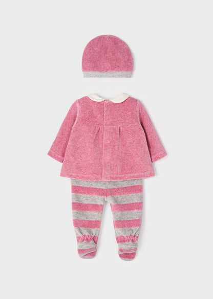 Conjunto de polainas para bebê com chapéu 2502 da Mayoral
