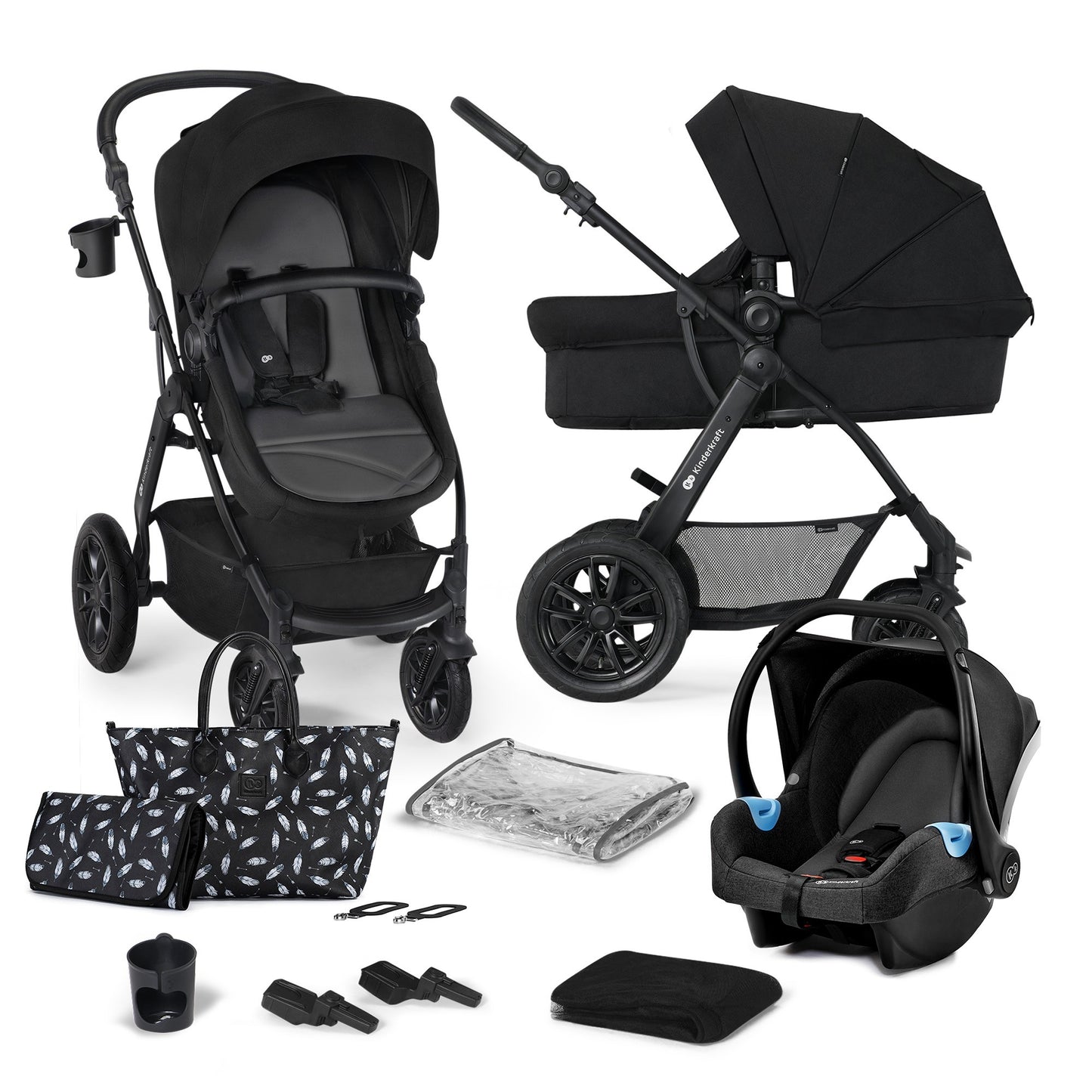 Carrinho de bebê 3 em 1 Kinderkraft XMOOV 2023 