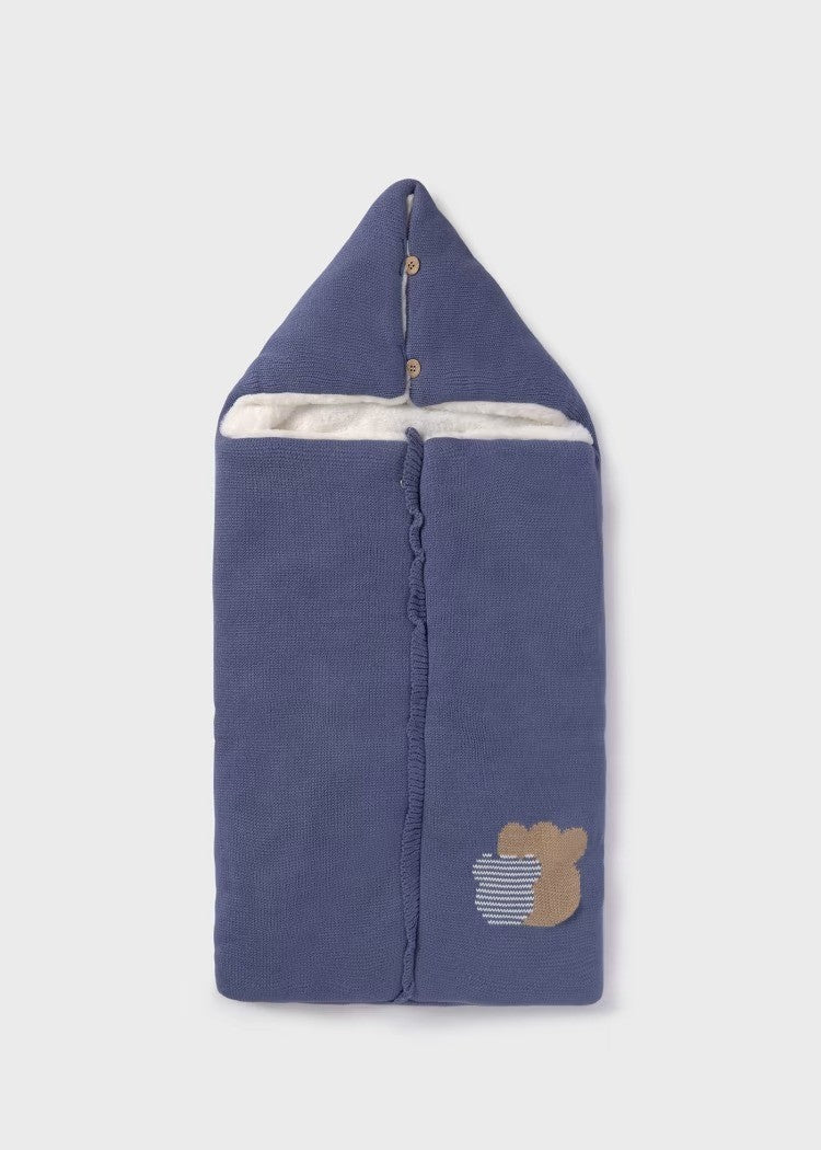 Saco Para Capazo Tricot Pelo Osito 9386 Mayoral