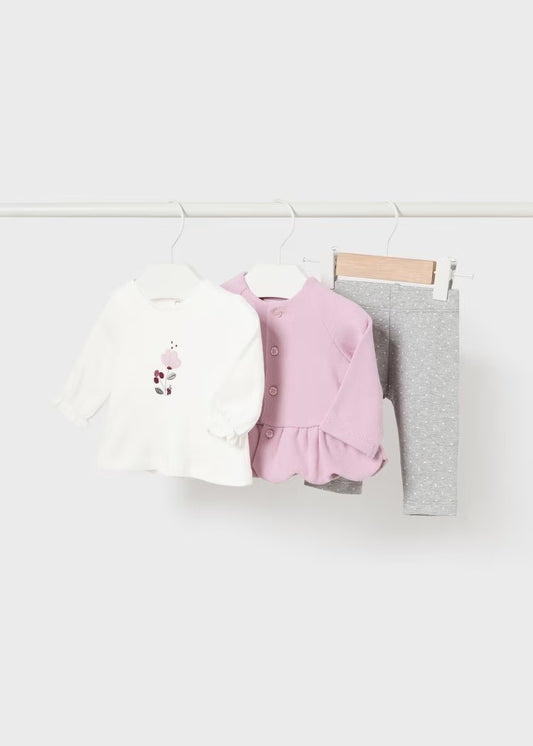 Conjunto de 3 peças Better Cotton 2756 Mayoral 