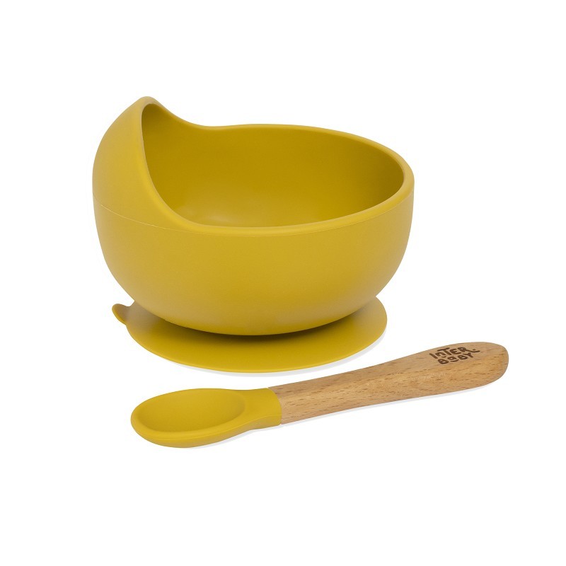 Tigela de Silicone Interbaby com Ventosa + Colher