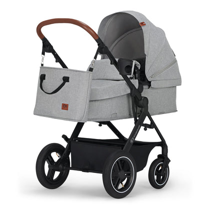 Carrinho de bebê Kinderkraft 3 em 1 B-TOUR com Mink PRO, carrinho desde o nascimento até 22 kg, com cadeirinha