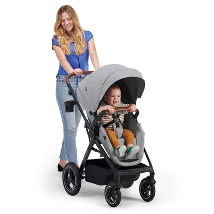 Carrinho de bebê Kinderkraft 3 em 1 B-TOUR com Mink PRO, carrinho desde o nascimento até 22 kg, com cadeirinha