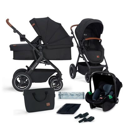 Carrinho de bebê Kinderkraft 3 em 1 B-TOUR com Mink PRO, carrinho desde o nascimento até 22 kg, com cadeirinha