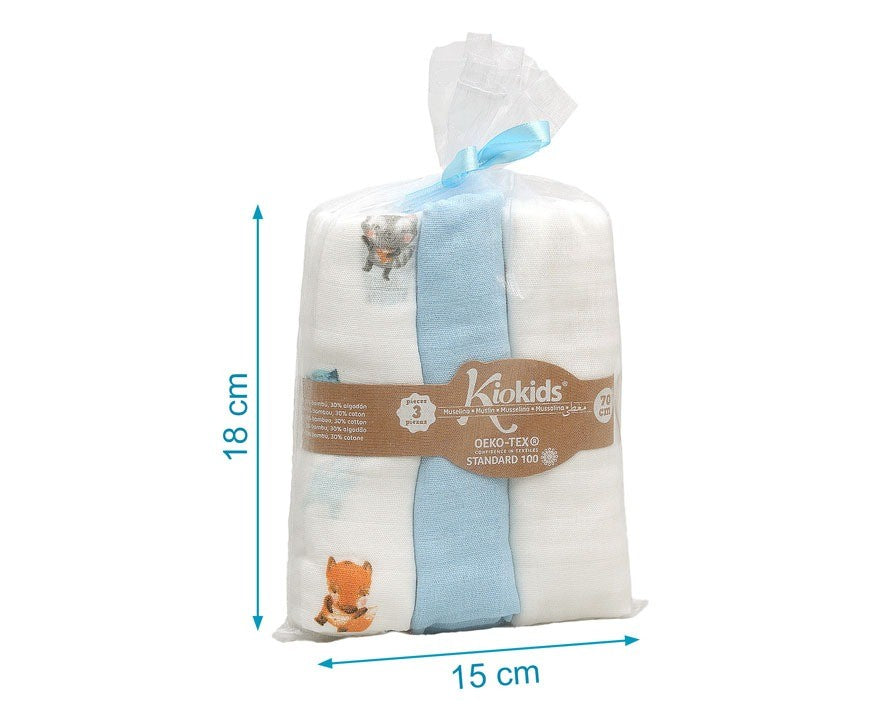 Pack de 3 Juntas de Bambu 70x70cm Kiokids