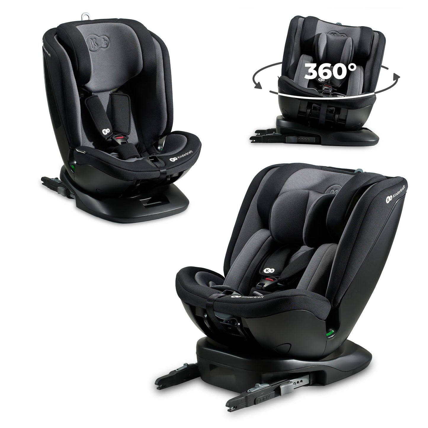 Kinderkraft XPEDITION 2 I-Size, Silla de coche, Isofix, Ajustable 5 posiciones, Giratoria 360º