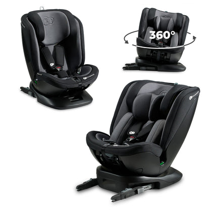 Kinderkraft XPEDITION 2 I-Size, Silla de coche, Isofix, Ajustable 5 posiciones, Giratoria 360º