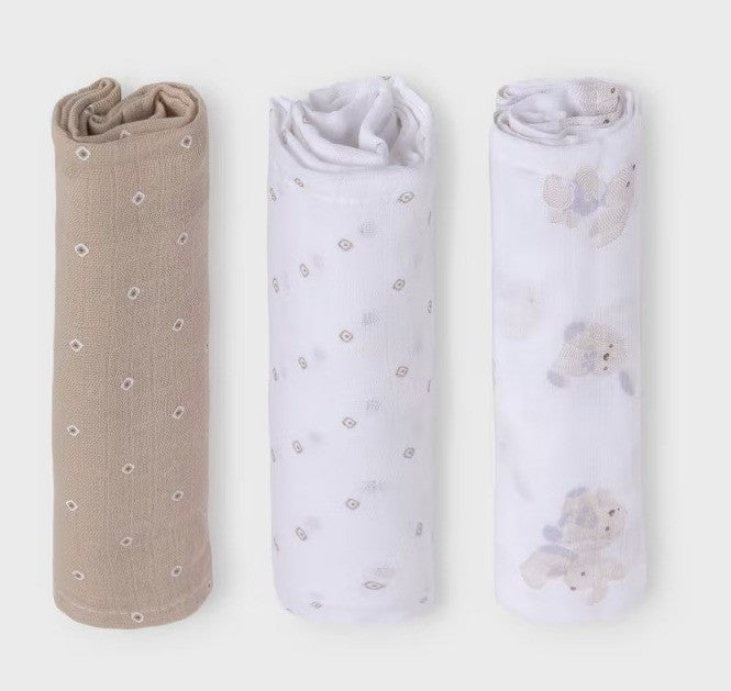 Set 3 gasas Better Cotton bebé 19402 Mayoral
