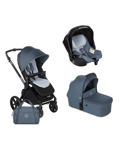Carrinho de bebê Muum + Alcofa Sweet + Canguru Koos iSize R1 da Jané