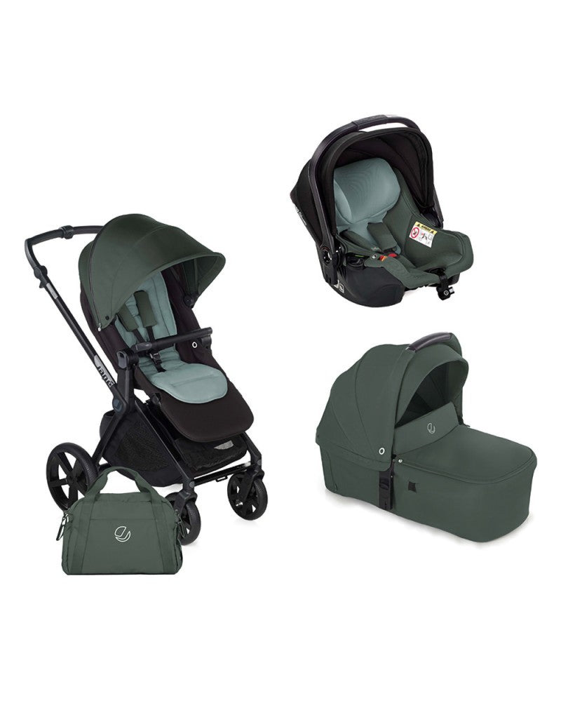 Carrinho de bebê Muum + Alcofa Sweet + Canguru Koos iSize R1 da Jané