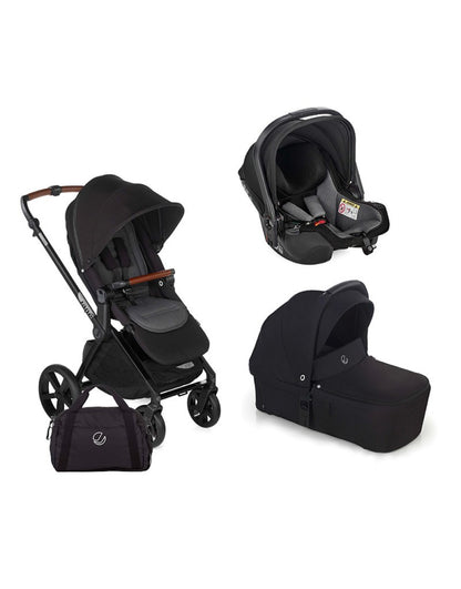 Carrinho de bebê Muum + Alcofa Sweet + Canguru Koos iSize R1 da Jané