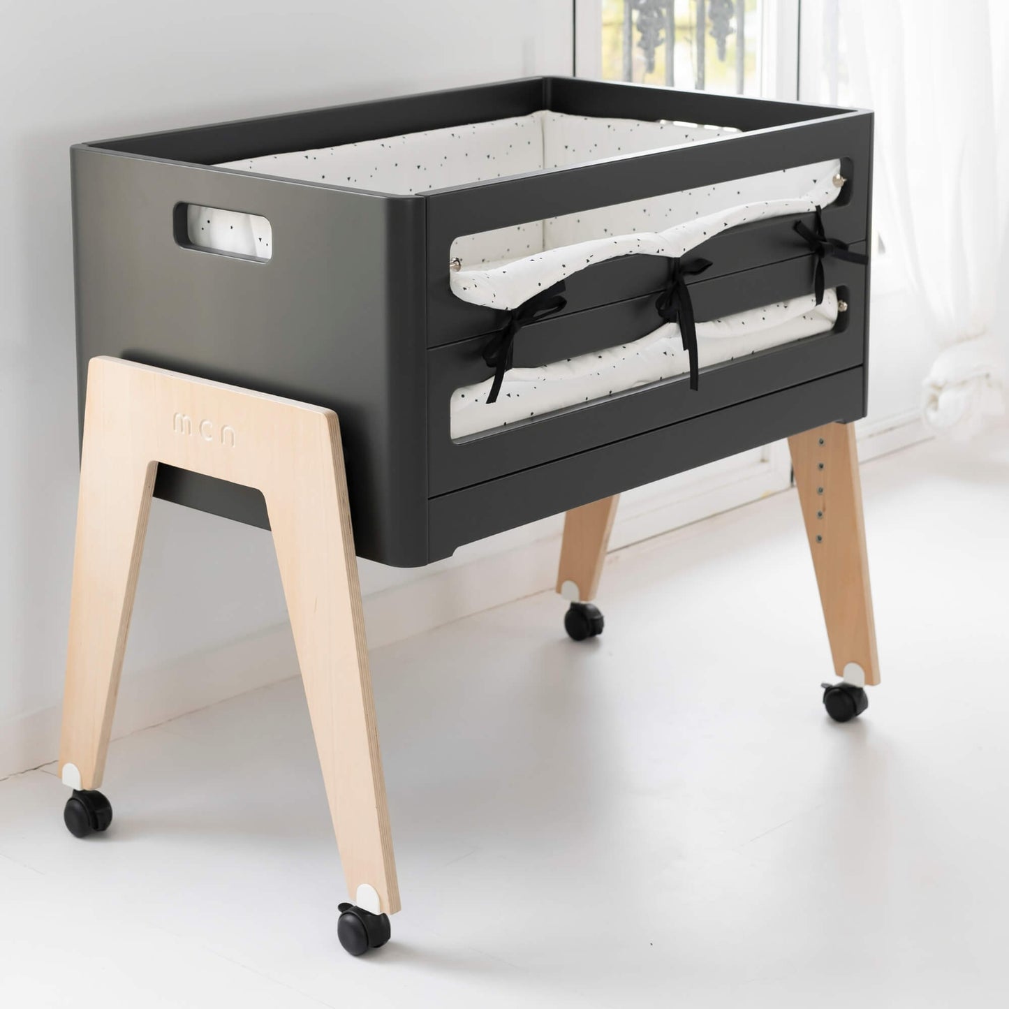 Berço co-sleeping Micuna Lulú Antracite mini
