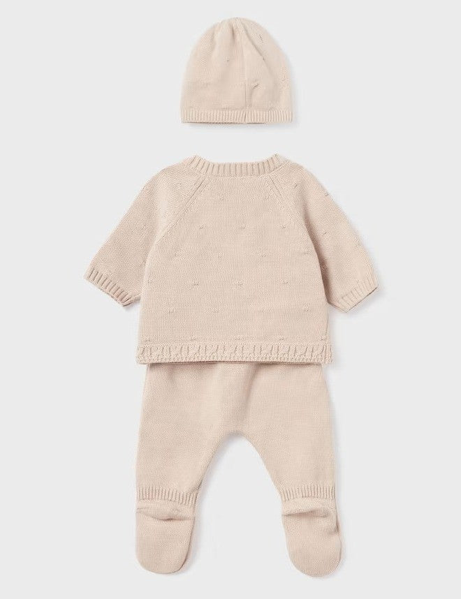 Conjunto de 3 peças de malha de algodão orgânico para bebê 19361 Mayoral