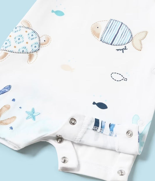Pijama de manga curta White Fish 1728 da Mayoral