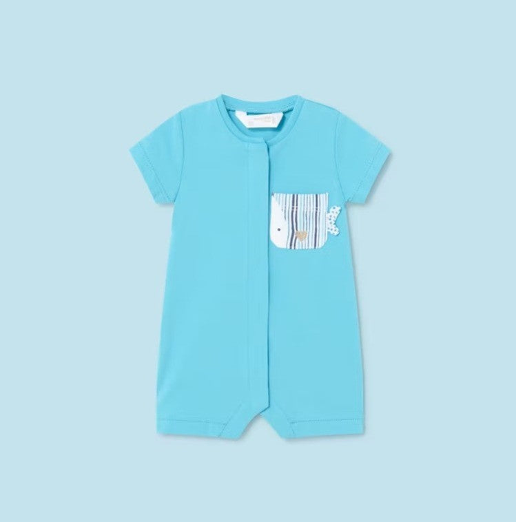 Pijama de manga curta Mayoral Blue Fish 1728