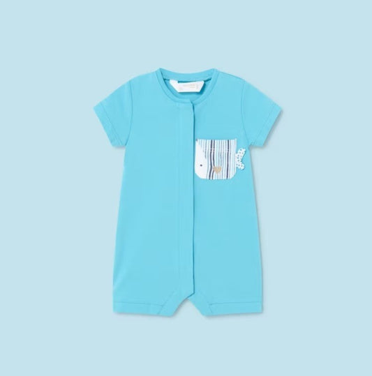 Pijama de manga curta Mayoral Blue Fish 1728