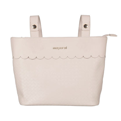 Mayoral - Bolso Panera Trenzado Pequeño de Bebé: Espacioso y Universal con Asas para Silla de Paseo