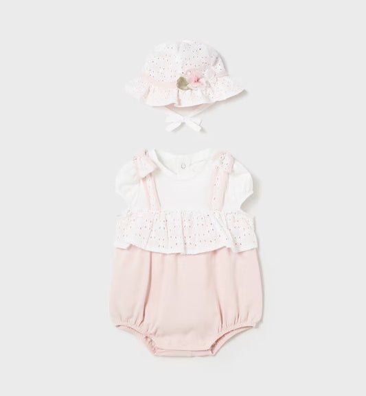Jardineira Mayoral Better Cotton 1605 com capuz