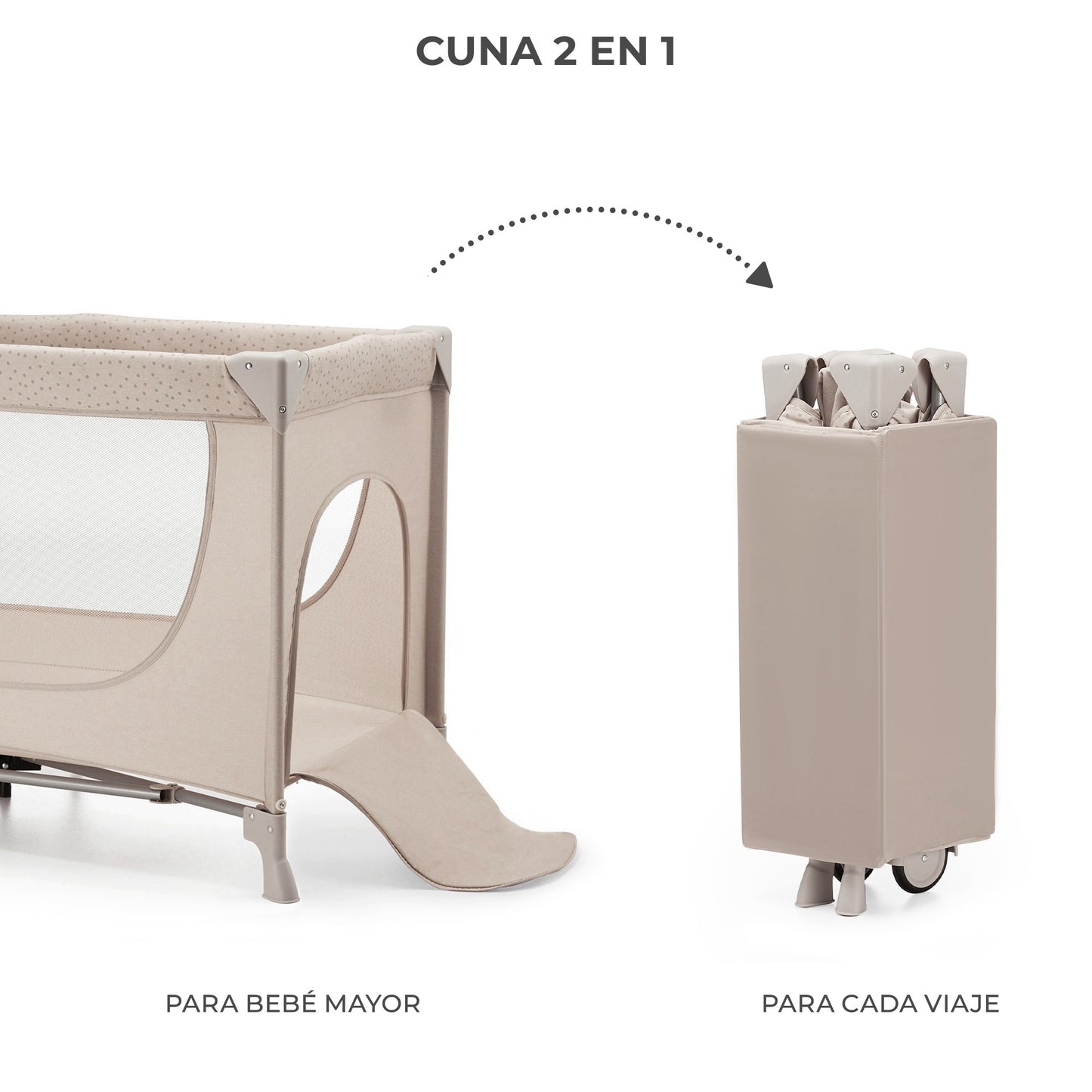 Cuna de viaje 2 en 1 multifunción JOY 2 de Kinderkraft