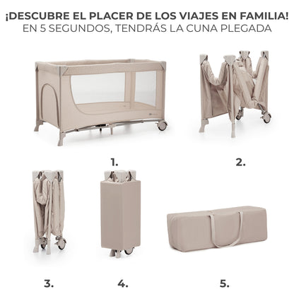 Cuna de viaje 2 en 1 multifunción JOY 2 de Kinderkraft