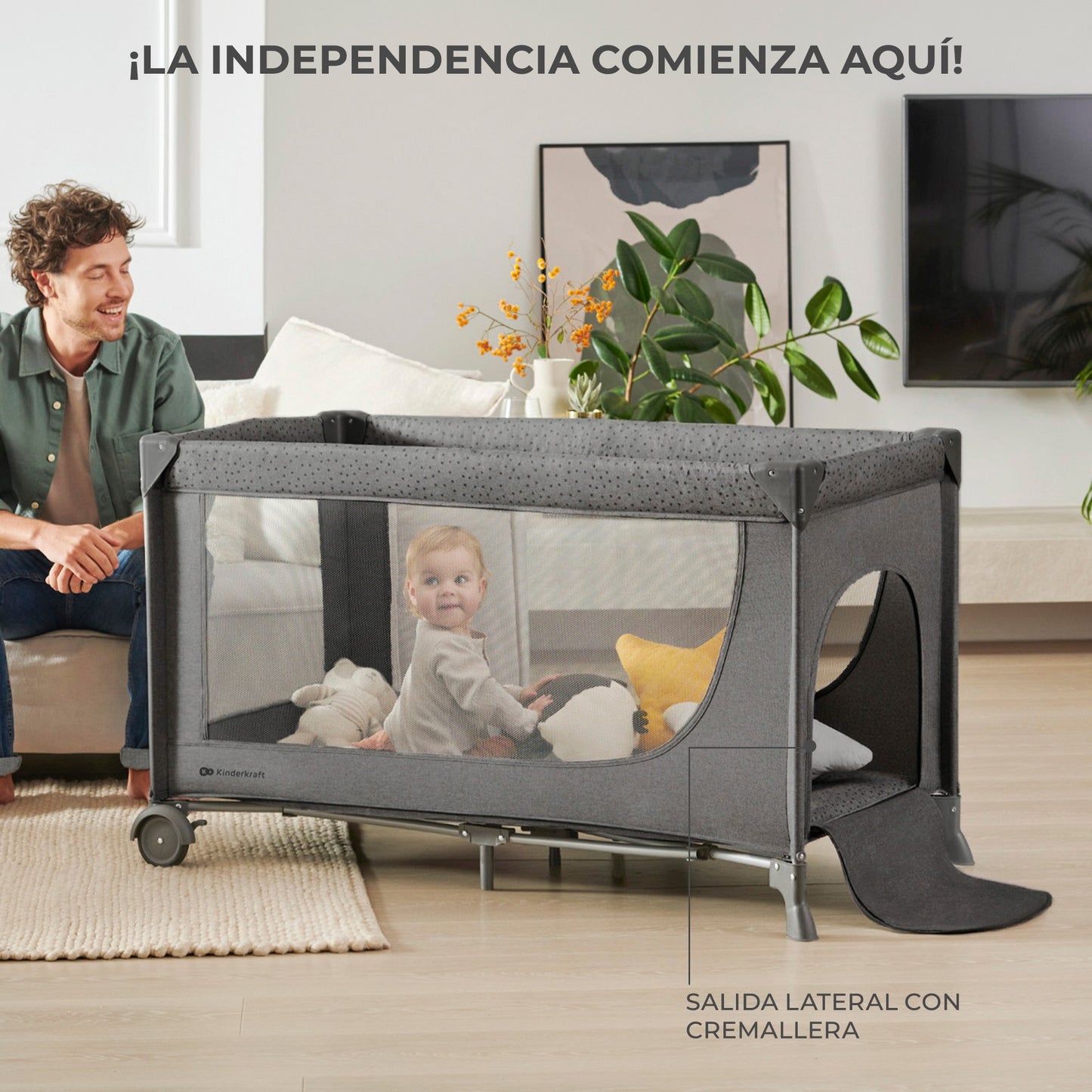 Cuna de viaje 2 en 1 multifunción JOY 2 de Kinderkraft (chollomania)