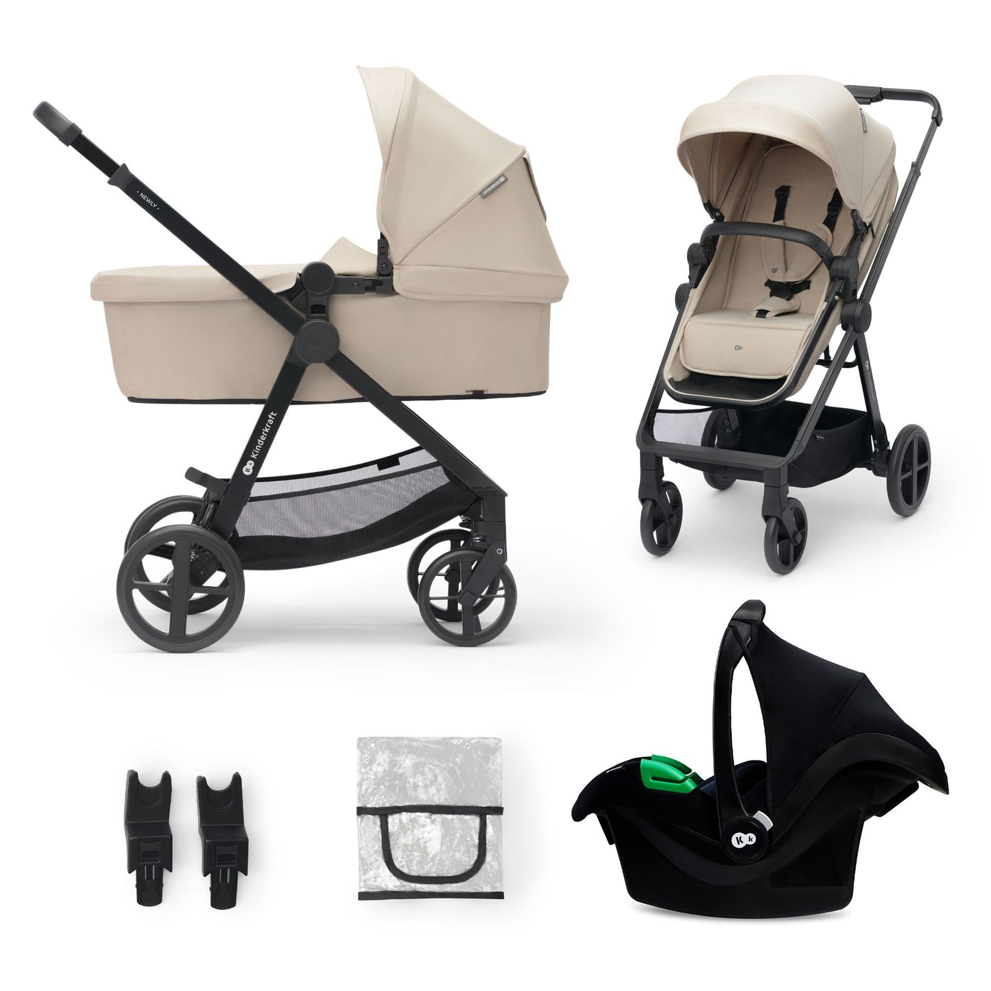Cochecito convertible 3 en 1 MINK i-Size NEWLY de Kinderkraft (Chollomania)