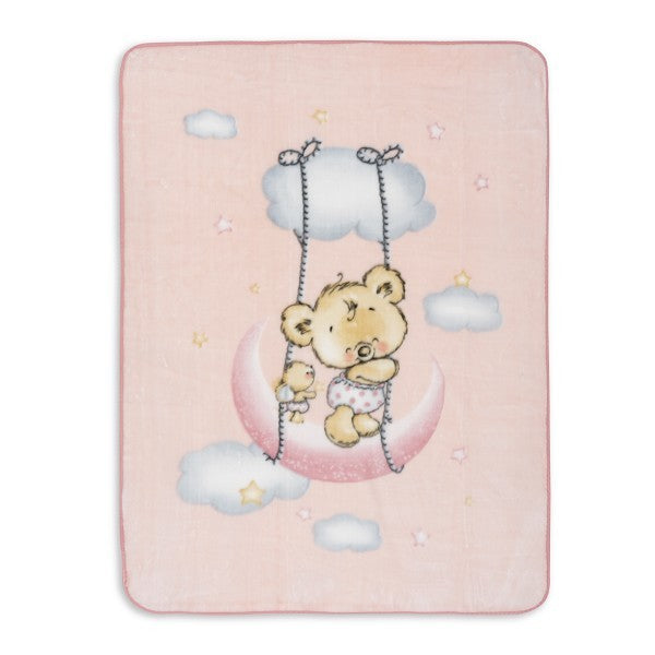 Cobertor de berço de veludo Interbaby Cloud Bear