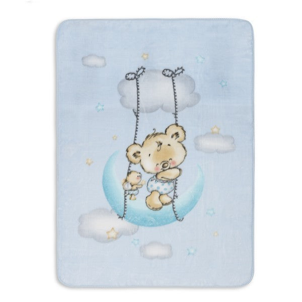 Cobertor de berço de veludo Interbaby Cloud Bear