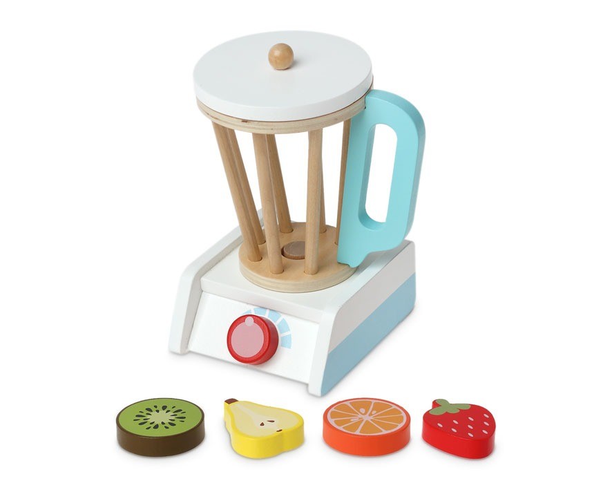 Brinquedo liquidificador de madeira Kiokids
