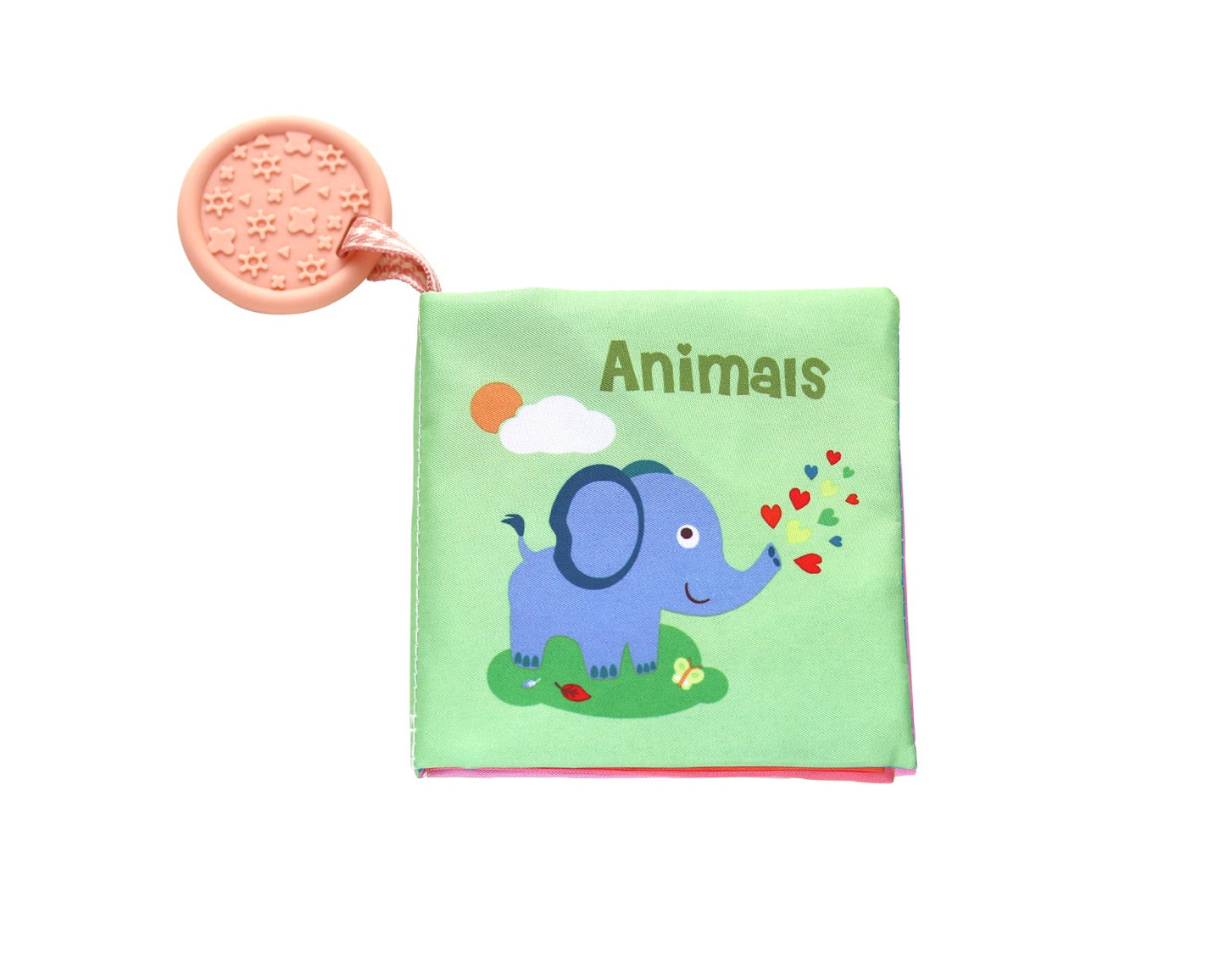 Libro educativo de tela con mordedor Animals de Kikkaboo