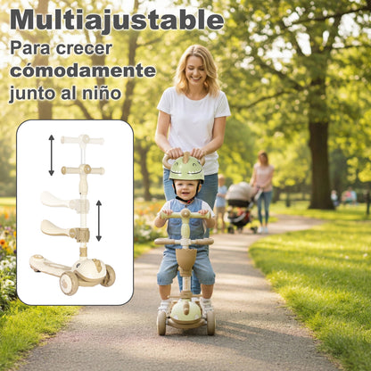 Scooter evolutiva DINLY 3 em 1 com capacete da Twinly 