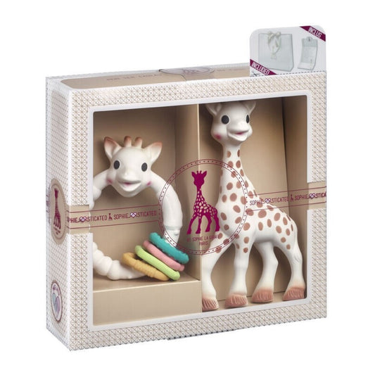 Mi Primer Set Sophie la Girafe + Mordedor de Colores So Pure – Caja de Regalo Premium