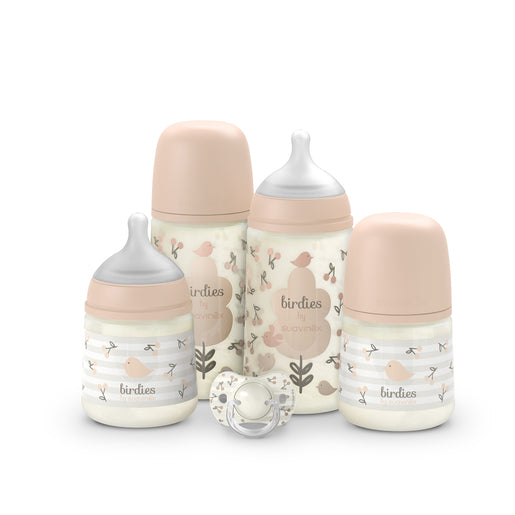Set regalo biberones y chupete birdies essential Suavinex