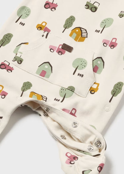 Macacão estampado para recém-nascido Mayoral 2796