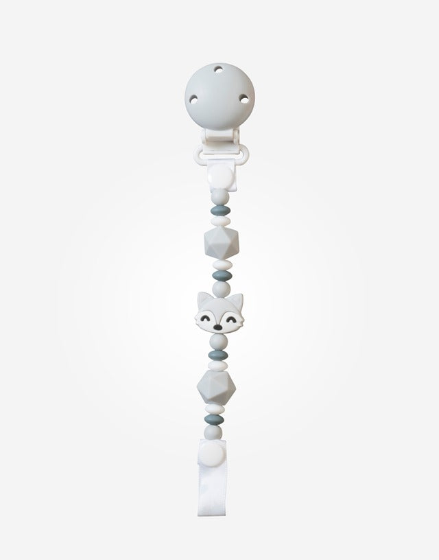 Corrente de chupeta de silicone Saro Foxy