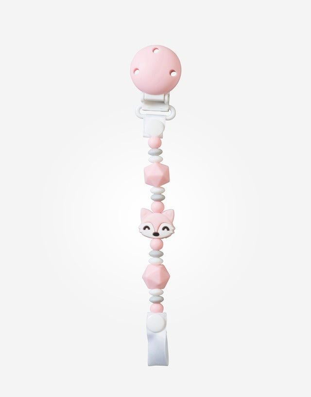 Corrente de chupeta de silicone Saro Foxy