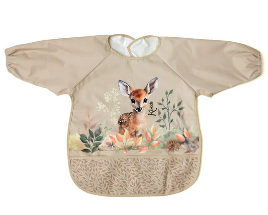 Babador impermeável Kiokids Deer com mangas