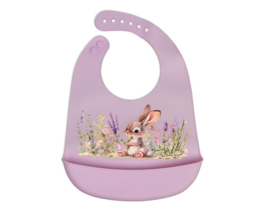 Babador de silicone Kiokids Lavender Bunny