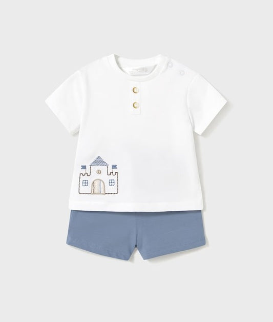 Conjunto de shorts 2 peças com ursos 1610 Mayoral
