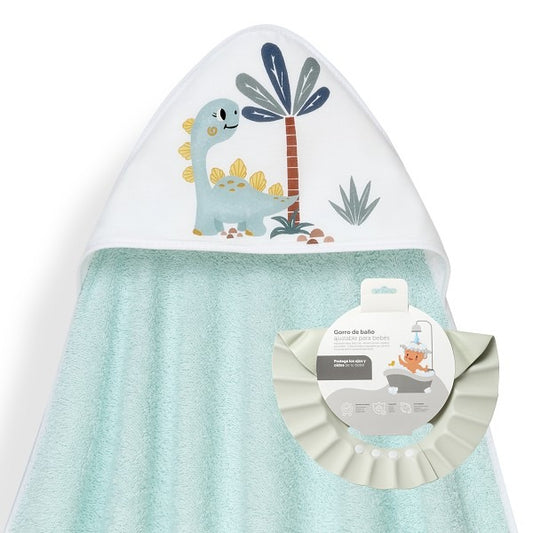 Capa de banho e chapéu de palmeira dinossauro Interbaby
