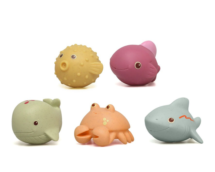 Set de 5 Animales Marinos Antimoho para el baño Kiokids