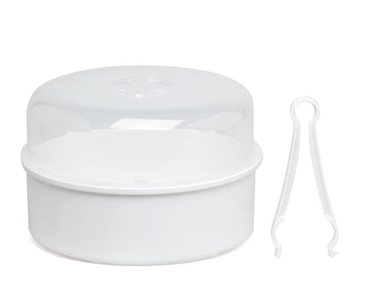 Esterilizado para microondas con pinzas Kiokids