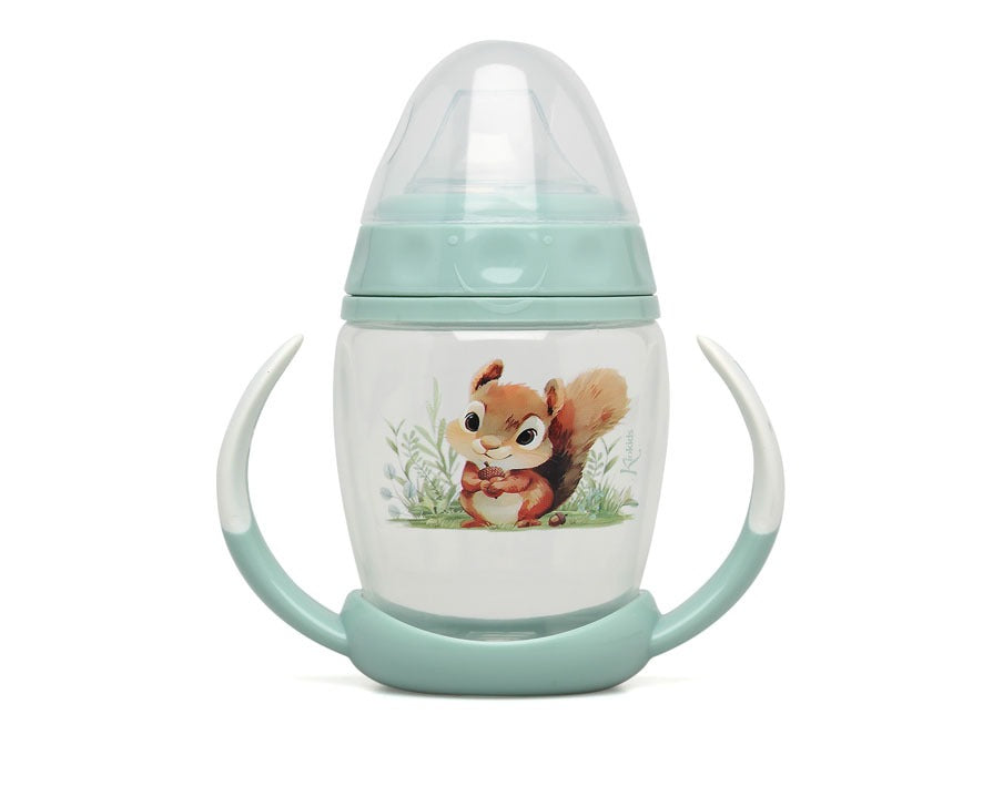 Taza de aprendizaje 270 ml salvia ardilla Kiokids
