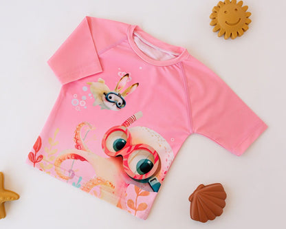 Camiseta de baño para bebé con protección solar UPF50+ Kiokids
