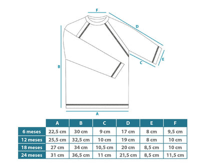 Camiseta de baño para bebé con protección solar UPF50+ Kiokids